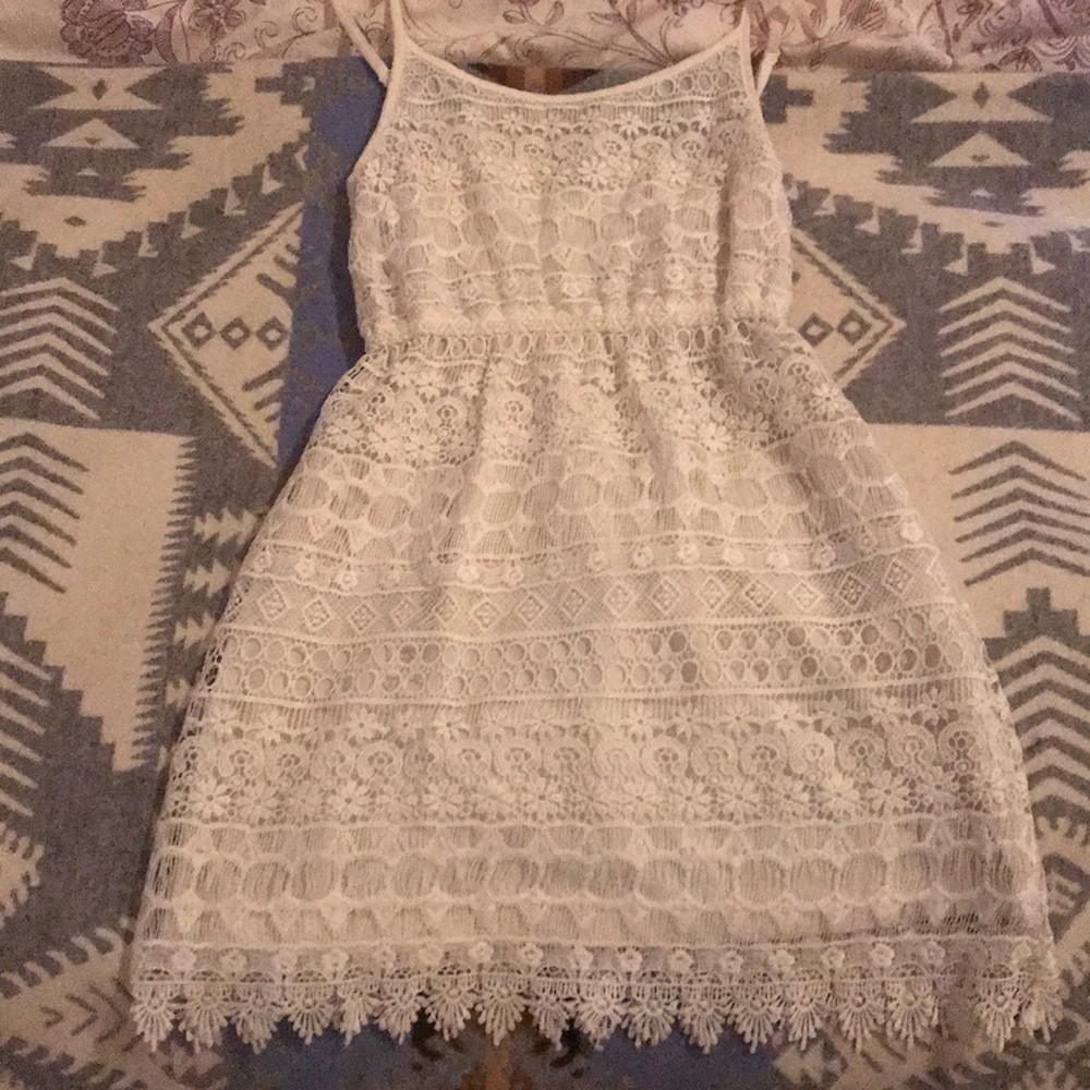 White mini dress